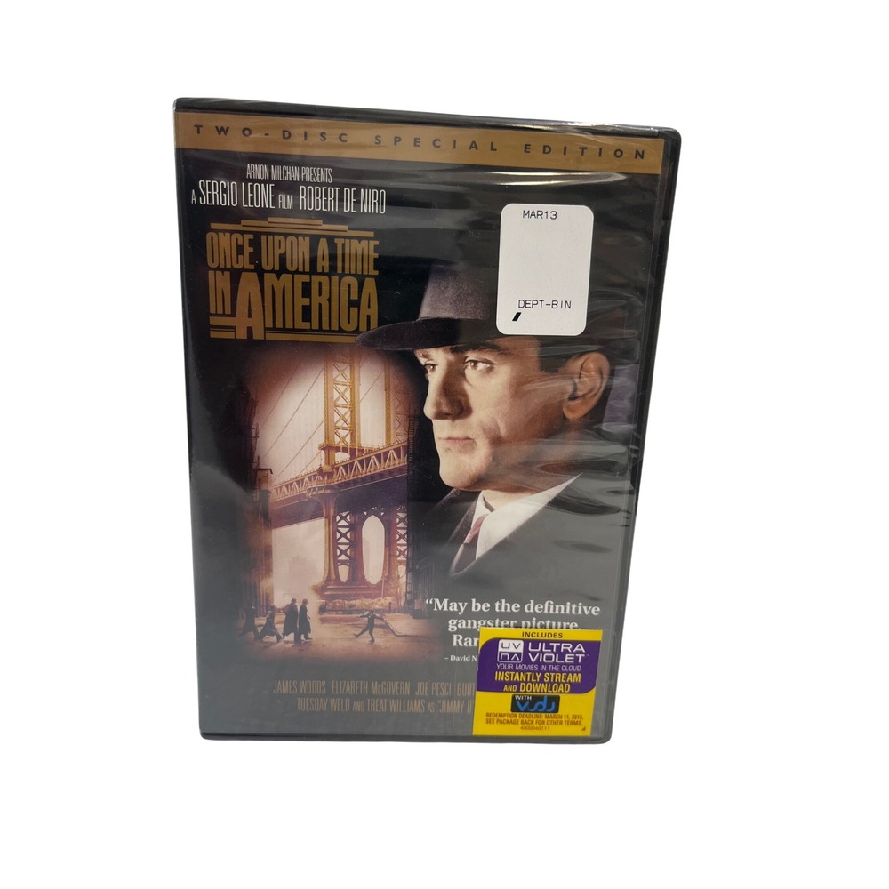 Once Upon a Time in America DVD Two-Disc Special Edition Robert De Niro Sealed